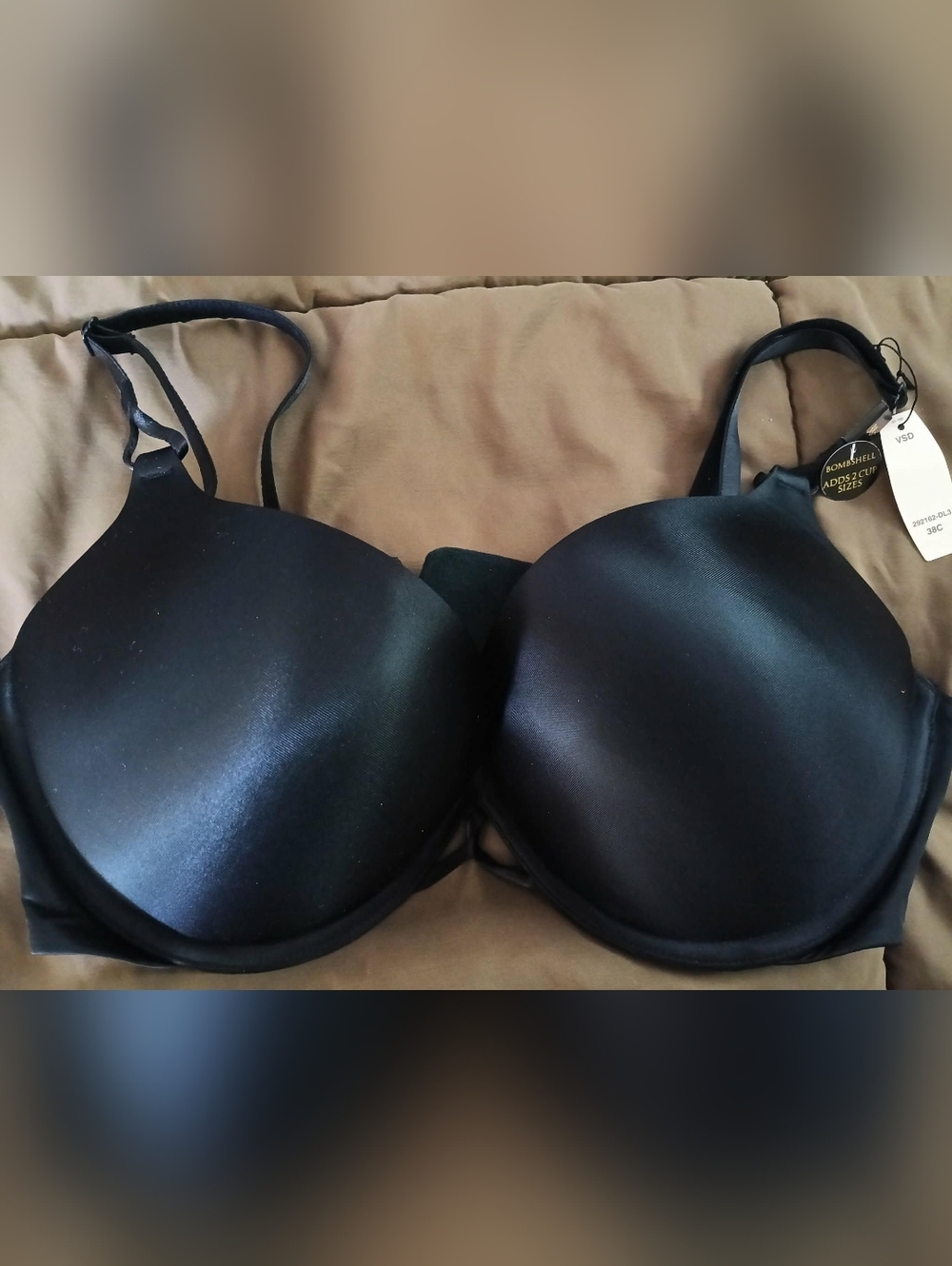 NWT Victoria's Secret Bombshell 38C black bra